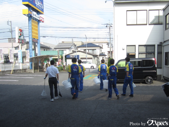 清掃活動栃木県カーコーティング専門店