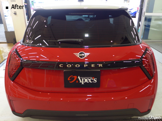 MINI　COOPER(F66）北関東栃木県群馬県茨城県埼玉県福島県輸入車近くのカーコーティングプロショップ バイクコーティングプロショップ ペイントプロテクションフィルムプロショップ 近くのヘッドライト磨き近くのカーフィルムプロショップ