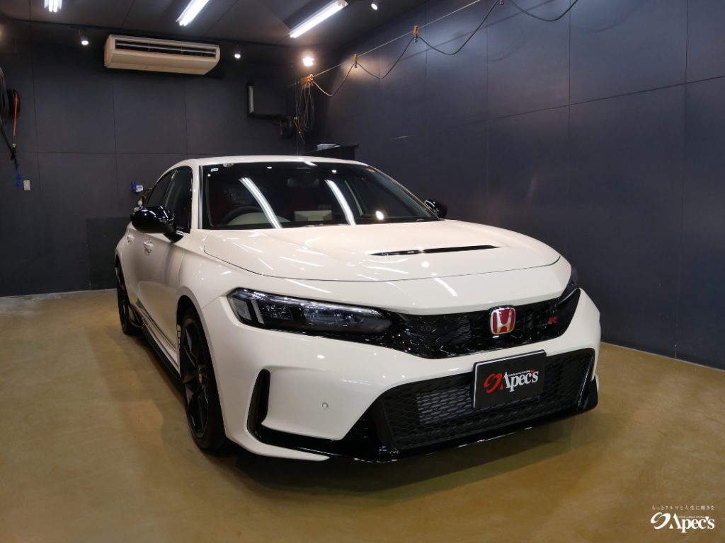 ホンダシビックチャンピオンシップホワイト北関東栃木県群馬県茨城県埼玉県福島県輸入車 近くのカーコーティング専門店車の磨き専門店近くのペイントプロテクションフィルムプロショップ専門店