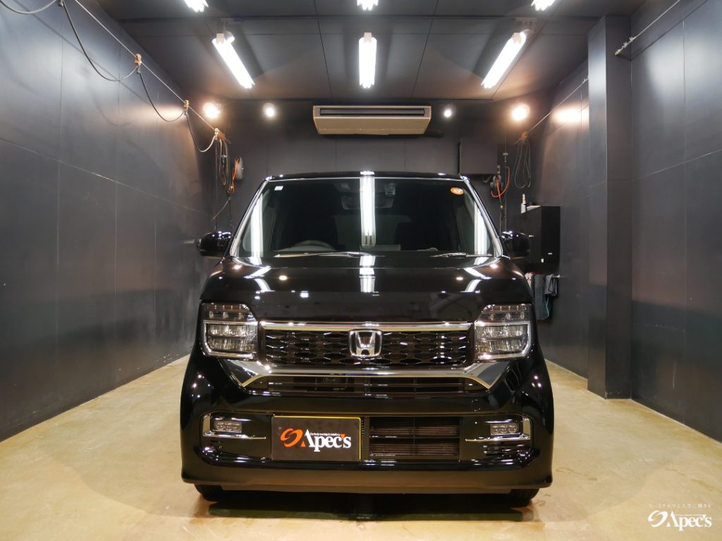 ホンダNワゴンブラック カーコーティング完了