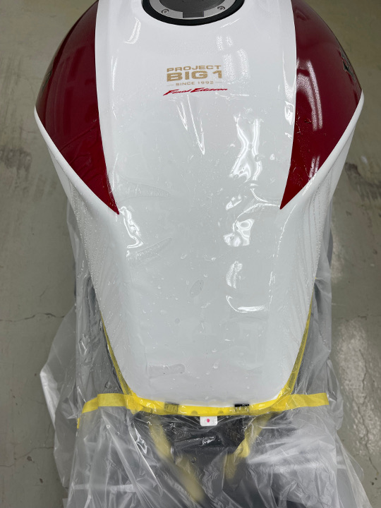 バイクハヤブサ ペイントプロテクションフィルム完了