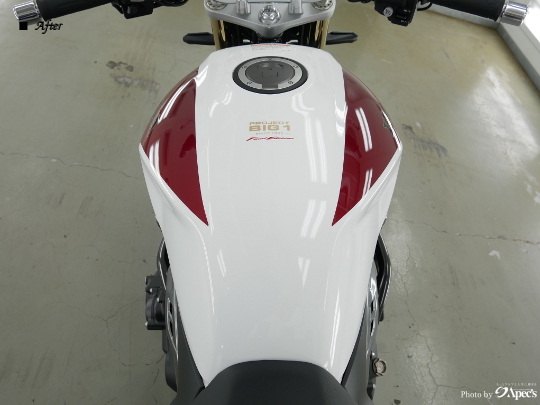 バイクハヤブサ ペイントプロテクションフィルム完了