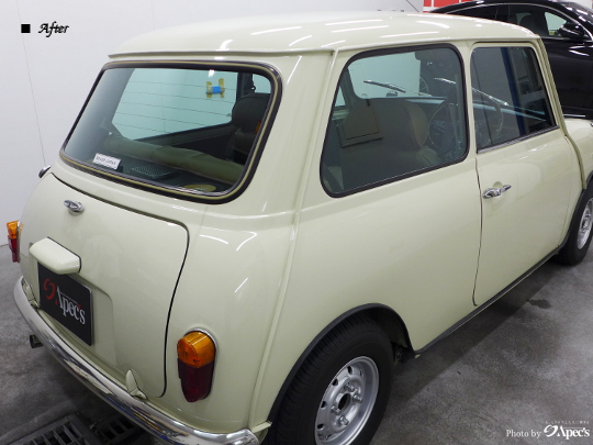 ローバーMINI　断熱性カーフィルム施工
