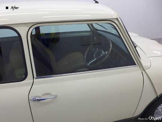 ローバーMINI　断熱性カーフィルム施工