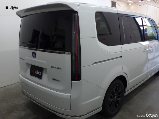 ホンダステップワゴン　断熱性カーフィルム施工