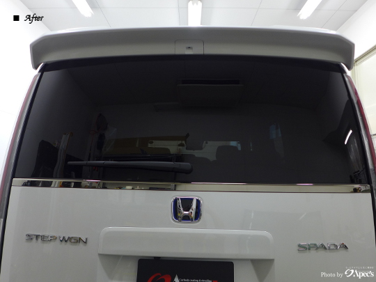 ホンダステップワゴン　断熱性カーフィルム施工
