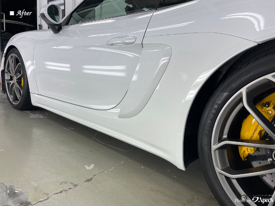 ポルシェ７１８ケイマンGT-4　プロテクションフィルム施工